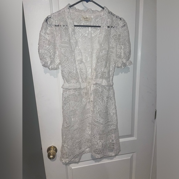 New Capittana Margot Bridal Lace Mini Swim Cover-Up Crochet🤍XS/S Limited Edition - Picture 9 of 16